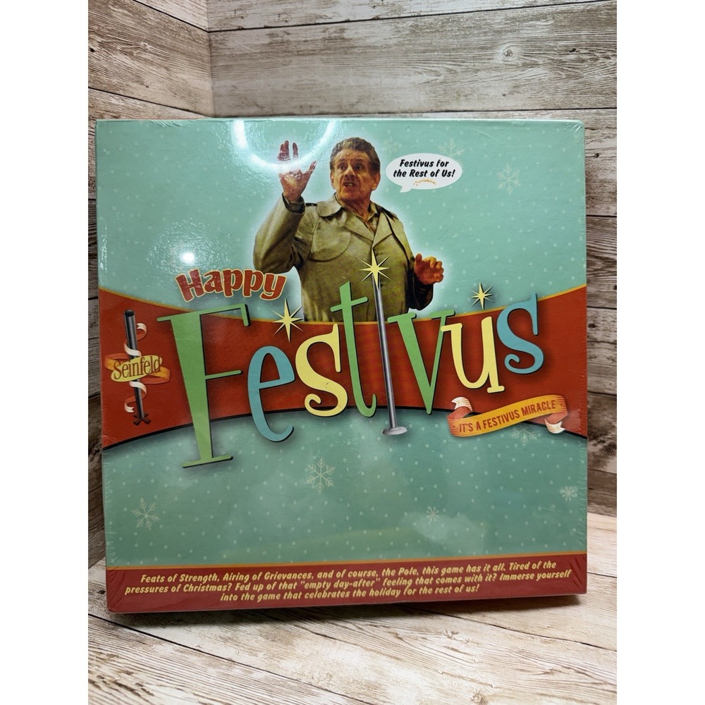 Happy Festivus Seinfeld Board Game 2-8 Players Sealed NIB Sealed